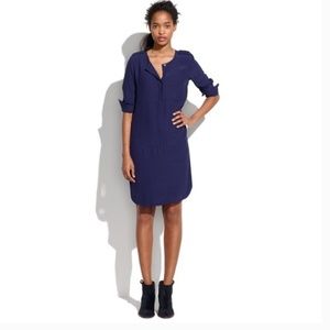 Madewell Navy Blue Cargo Tunic Dress, Size XS